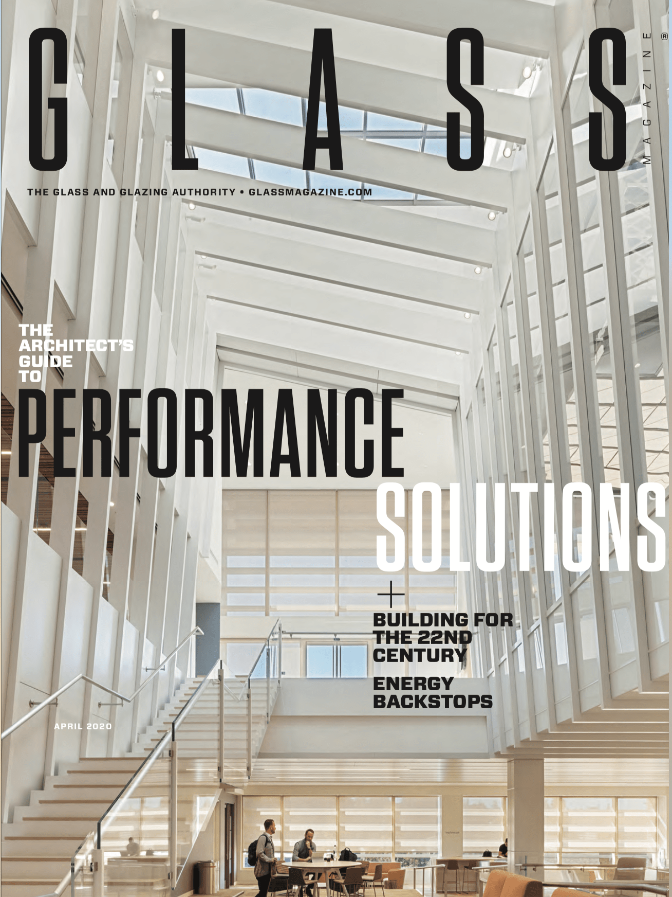 UCLA Marion Anderson Hall featured on the cover of April 2020 Glass Magazine
