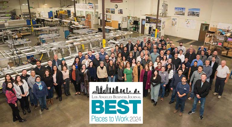 Giroux Glass Ranks High in Best Places to Work in Los Angeles