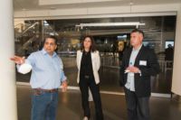 Sam Gonzalez, Giroux Glass; Talin Biegler, Cushman and Wakefield