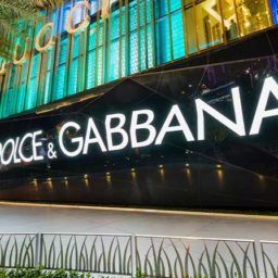 Dolce & Gabbana Storefront Signage project at The Shops at Crystals, Aria Las Vegas