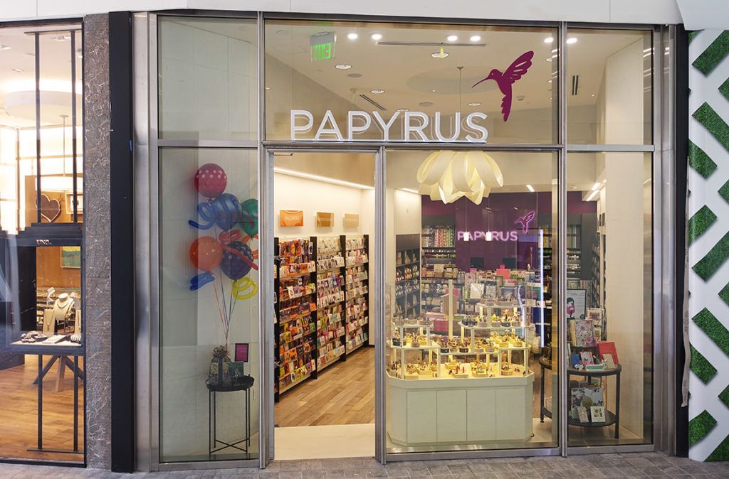 Papyrus at Westfield Century City. Giroux Glass with DDC Group Inc./Ni Designs